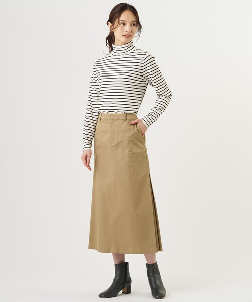 J.PRESS（ジェイプレス）の「20チノストレッチ スカート（スカート・レディース・ネイビー系/ベージュ系/カーキ系・7/9/11）」の8枚目の写真