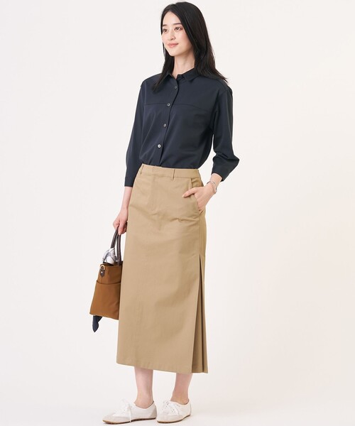J.PRESS（ジェイプレス）の「20チノストレッチ スカート（スカート・レディース・ネイビー系/ベージュ系/カーキ系・7/9/11）」の12枚目の写真