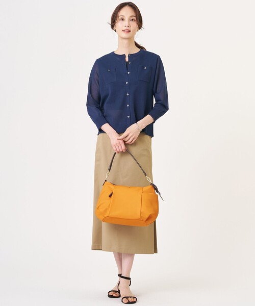 J.PRESS（ジェイプレス）の「20チノストレッチ スカート（スカート・レディース・ネイビー系/ベージュ系/カーキ系・7/9/11）」の13枚目の写真