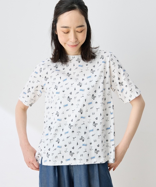 DECOY SINCE 1981（デコイシンスイチキュウハチイチ）の「ひやさらプレミアムプリントTシャツ（Tシャツ/カットソー・レディース・ネイビー/ブラック・L/M/LL/3L/4L）」の2枚目の写真