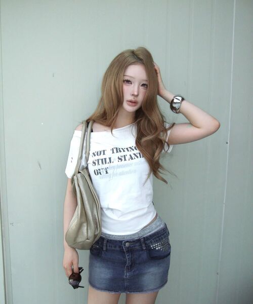 GILAARCHIVE（ギラアーカイブ）の「LAYERED WAIST DENIM SKIRTS_BLUE（スカート・レディース・その他・SMALL/MEDIUM）」の8枚目の写真