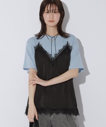 LAKOLE | サテンドッキングT / 1023225(Tシャツ/カットソー)