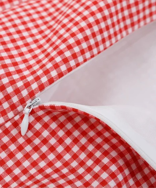 LA POMME petit(ラポミ・プチ)の「Cheerful Plaid Big Ribbon Cami Dress(ワンピース・レディース・ブラック/レッド・SMALL/MEDIUM)」の6枚目の写真