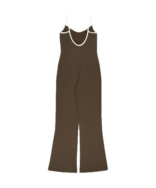 ALEXIA STAM（アリシアスタン）の「Contrast Color Cami Jumpsuit /パッドinジャンプスーツ（ワンピース・レディース・グレー/ブラウン/ネイビー・S/M/L）」の12枚目の写真