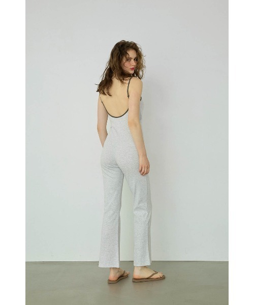 ALEXIA STAM（アリシアスタン）の「Contrast Color Cami Jumpsuit /パッドinジャンプスーツ（ワンピース・レディース・グレー/ブラウン/ネイビー・S/M/L）」の5枚目の写真