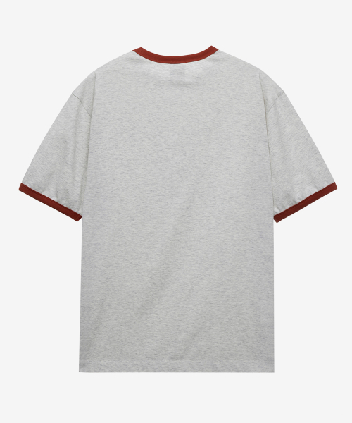 MINDBRIDGE（マインドブリッジ）の「[UNS]ドゥグッド_レタリングオーバーフィットリンガー半袖Tシャツ - 2カラー（Tシャツ/カットソー・メンズ・ライトグレー/オートミール・100/110/95/105）」の14枚目の写真