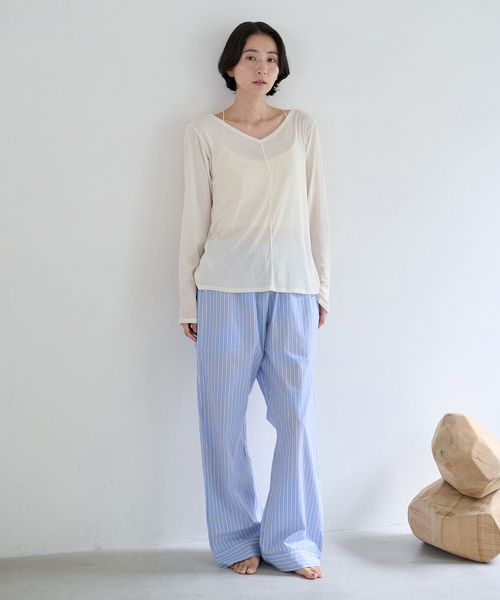 EMILY WEEK(エミリーウィーク)の「《追加/新色あり》コットンソフトフライスカーディガン(Tシャツ/カットソー・レディース・アイボリー/ブラック・FREE)」の16枚目の写真