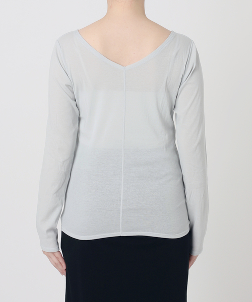EMILY WEEK(エミリーウィーク)の「《追加/新色あり》コットンソフトフライスカーディガン(Tシャツ/カットソー・レディース・アイボリー/ブラック・FREE)」の5枚目の写真