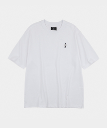 レターボーイエンブロイダリー半袖Tシャツアイボリー