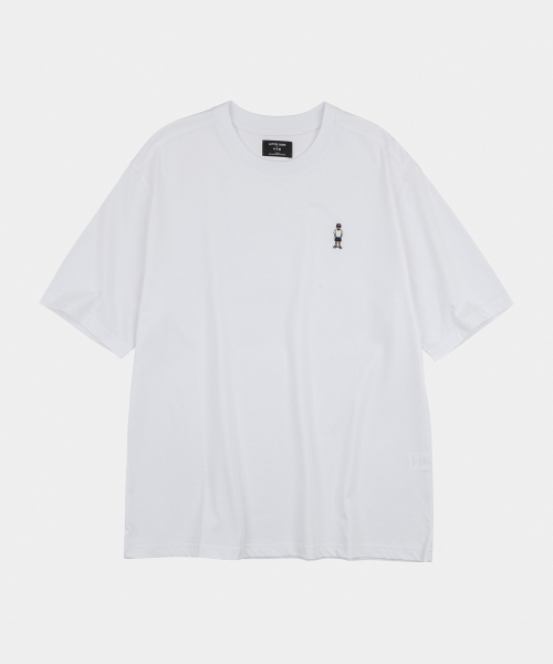 LETTERCOMO(レテルコモ)の「レターボーイエンブロイダリー半袖Tシャツアイボリー(Tシャツ/カットソー・メンズ・ホワイト・MEDIUM/LARGE)」の1枚目の写真