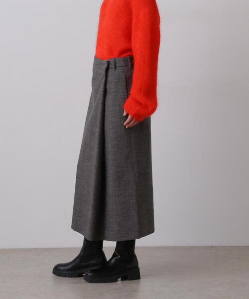 YLEVE(イレーヴ)の「YLEVE / WOOL LINEN WRAP SKIRT(スカート・レディース・グレー・1/2/0)」の15枚目の写真