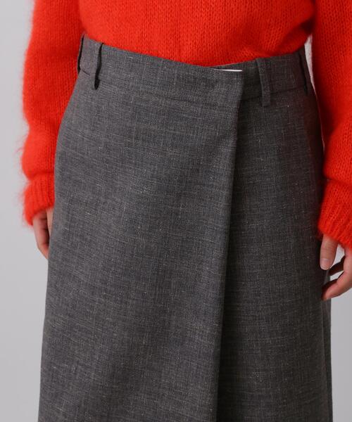 YLEVE(イレーヴ)の「YLEVE / WOOL LINEN WRAP SKIRT(スカート・レディース・グレー・1/2/0)」の17枚目の写真