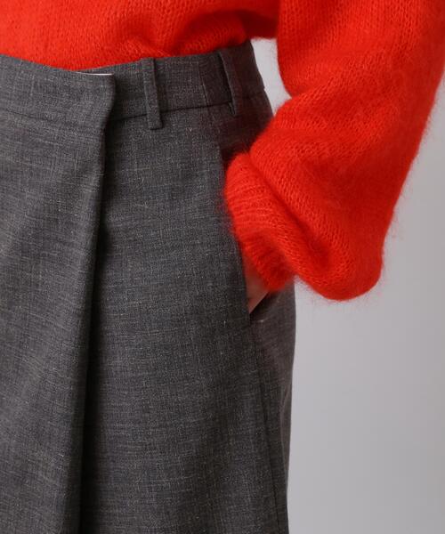 YLEVE(イレーヴ)の「YLEVE / WOOL LINEN WRAP SKIRT(スカート・レディース・グレー・1/2/0)」の18枚目の写真