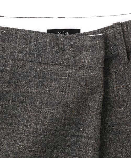 YLEVE(イレーヴ)の「YLEVE / WOOL LINEN WRAP SKIRT(スカート・レディース・グレー・1/2/0)」の5枚目の写真