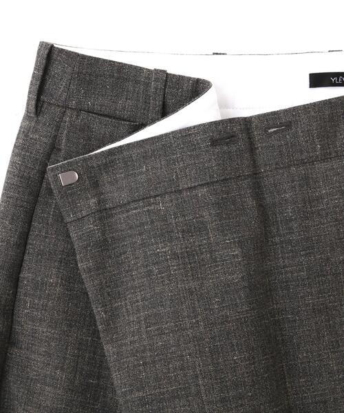 YLEVE(イレーヴ)の「YLEVE / WOOL LINEN WRAP SKIRT(スカート・レディース・グレー・1/2/0)」の11枚目の写真