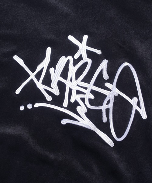 XLARGE(エクストララージ)の「TAGGING VELOUR ZIP HOODIE(パーカー・メンズ・ネイビー/ブラウン/ブラック・S/M/L/XL)」の18枚目の写真