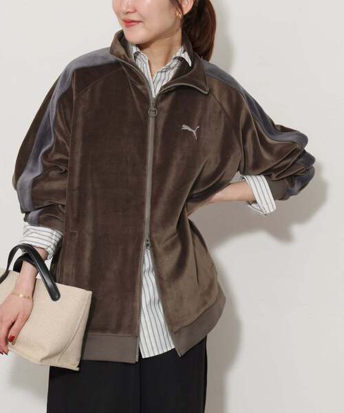 PUMA(プーマ)の「《追加》別注【PUMA / プーマ】T7JKT(その他アウター・レディース・ネイビー/ブラウン/ブラウン系その他・MEDIUM)」の2枚目の写真