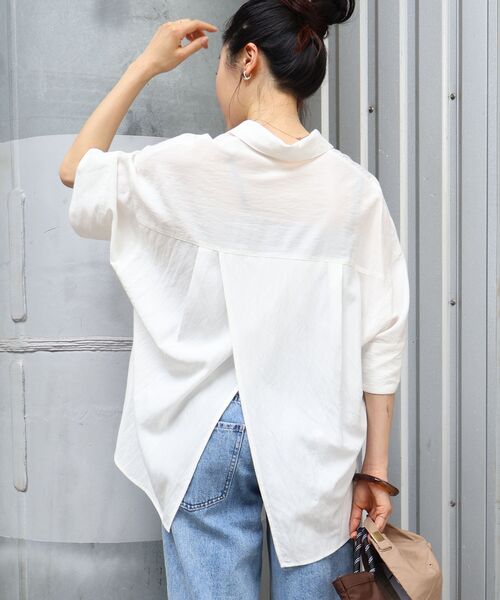 le.coeur blanc（ルクールブラン）の「バッククロススキッパーシャツ（シャツ/ブラウス・レディース・オフホワイト・38）」の5枚目の写真