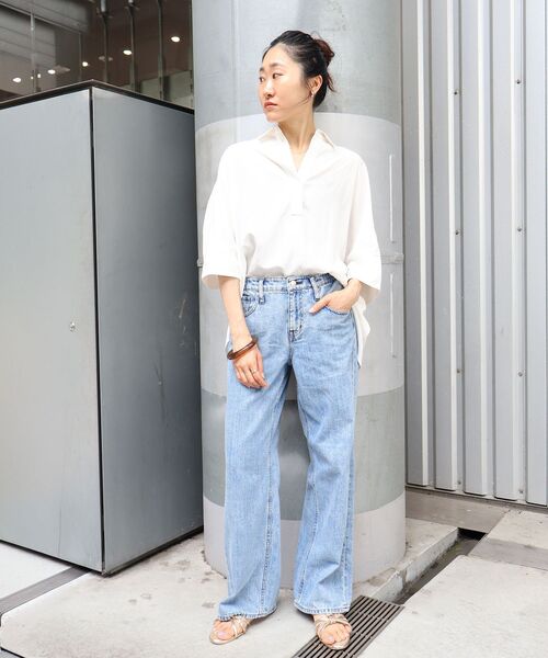 le.coeur blanc（ルクールブラン）の「バッククロススキッパーシャツ（シャツ/ブラウス・レディース・オフホワイト・38）」の11枚目の写真