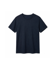 Raw Edge Round Short Sleeve T-shirt (8colors)