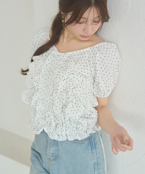 crinkly frill tops / мятые волановые топы