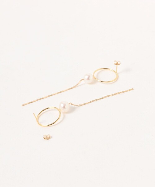 Demi-Luxe BEAMS（デミルクス ビームス）の「jour couture / meteor.01 ピアス（ピアス（両耳用）・レディース・ホワイト・ONE SIZE）」の2枚目の写真