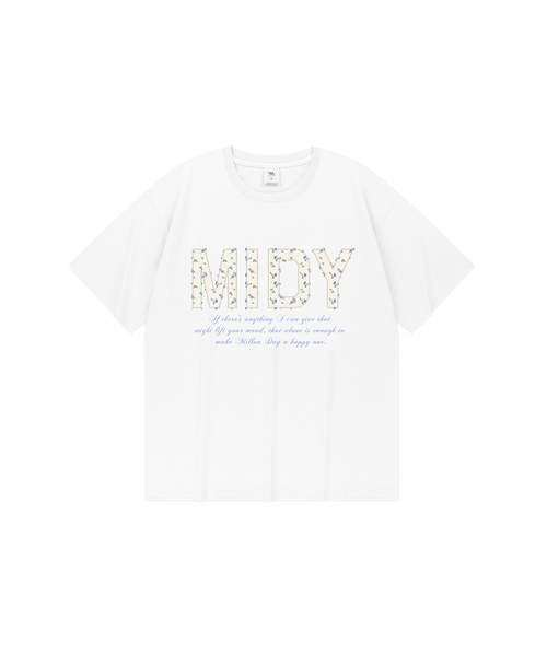MILLION DAY(ミリオンデイ)の「MIDY クールコットン半袖Tシャツ(Tシャツ/カットソー・レディース・ホワイト/ブラック・SMALL/MEDIUM/LARGE/X-LARGE)」の1枚目の写真