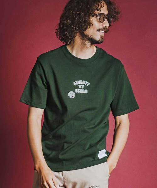 seventy seven(セブンティセブン)の「mt10612- heavy oz S-S t-shirt (funny arch) Tシャツ(7726W130)(Tシャツ/カットソー・メンズ・ホワイト/ブラック/グリーン・S/M/L/XL)」の3枚目の写真
