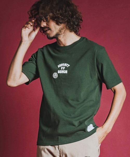 seventy seven(セブンティセブン)の「mt10612- heavy oz S-S t-shirt (funny arch) Tシャツ(7726W130)(Tシャツ/カットソー・メンズ・ホワイト/ブラック/グリーン・S/M/L/XL)」の5枚目の写真