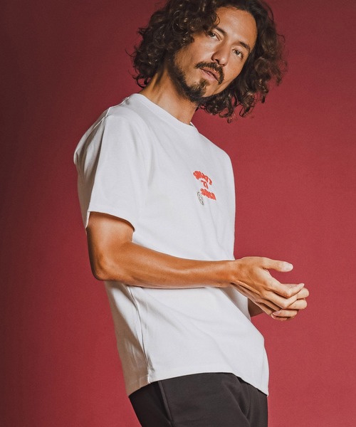 seventy seven(セブンティセブン)の「mt10612- heavy oz S-S t-shirt (funny arch) Tシャツ(7726W130)(Tシャツ/カットソー・メンズ・ホワイト/ブラック/グリーン・S/M/L/XL)」の9枚目の写真