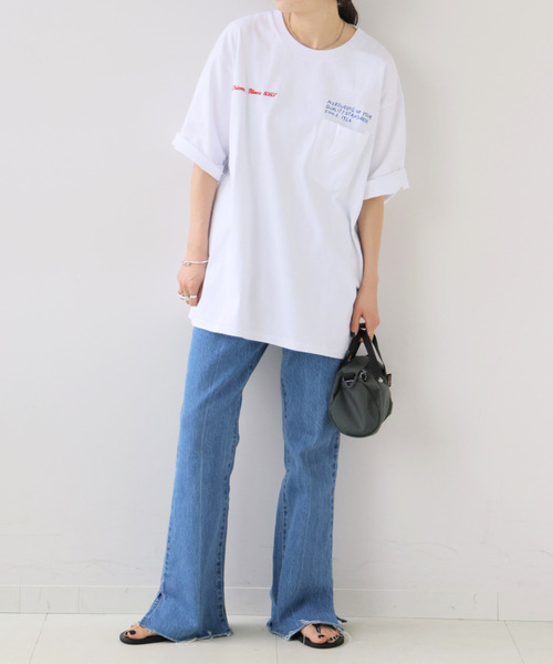 OUTDOOR PRODUCTS(アウトドアプロダクツ)の「UNIVERSAL OVERALL U O ex VINTAGE Tshirt(Tシャツ/カットソー・レディース・アイボリー/ホワイト系その他/ブラウン・MEDIUM/SMALL)」の9枚目の写真