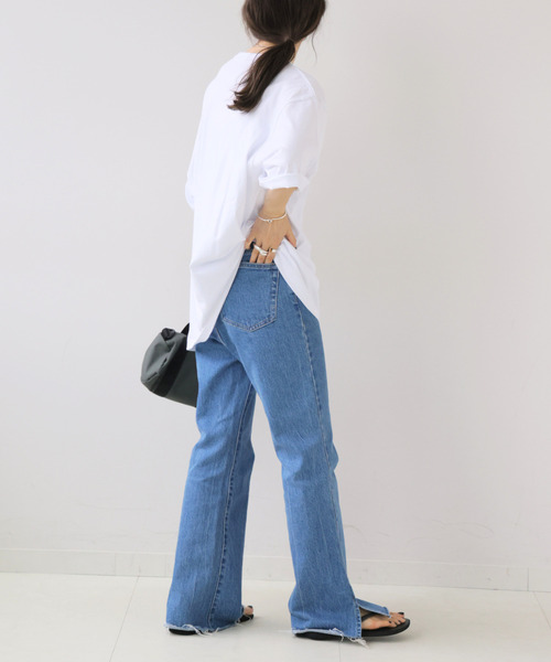 OUTDOOR PRODUCTS(アウトドアプロダクツ)の「UNIVERSAL OVERALL U O ex VINTAGE Tshirt(Tシャツ/カットソー・レディース・アイボリー/ホワイト系その他/ブラウン・MEDIUM/SMALL)」の12枚目の写真