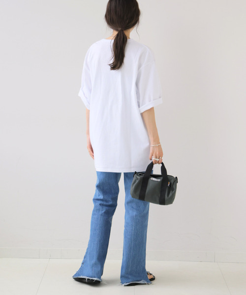 OUTDOOR PRODUCTS(アウトドアプロダクツ)の「UNIVERSAL OVERALL U O ex VINTAGE Tshirt(Tシャツ/カットソー・レディース・アイボリー/ホワイト系その他/ブラウン・MEDIUM/SMALL)」の13枚目の写真