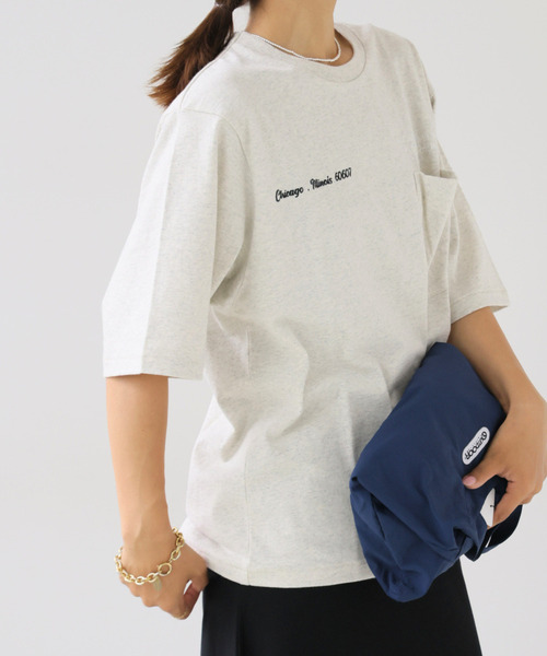 OUTDOOR PRODUCTS(アウトドアプロダクツ)の「UNIVERSAL OVERALL U O ex VINTAGE Tshirt(Tシャツ/カットソー・レディース・アイボリー/ホワイト系その他/ブラウン・MEDIUM/SMALL)」の17枚目の写真