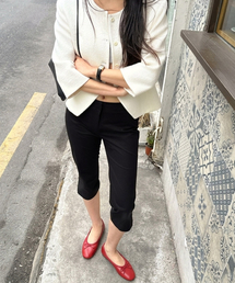 Mid-rise Capri Pants_Black