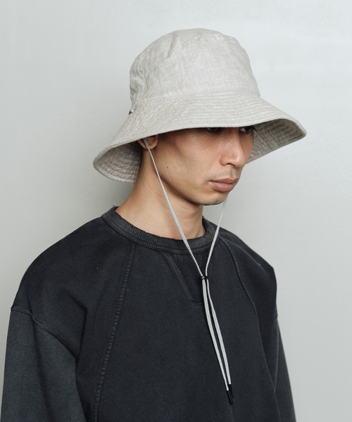 bal(バル)の「LONG BILL BUCKET HAT(ハット・メンズ・ブラック/ブラウン/ベージュ・FREE)」の3枚目の写真