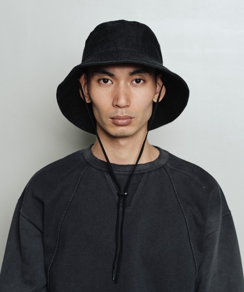 bal(バル)の「LONG BILL BUCKET HAT(ハット・メンズ・ブラック/ブラウン/ベージュ・FREE)」の2枚目の写真