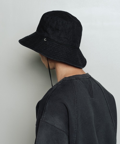 bal(バル)の「LONG BILL BUCKET HAT(ハット・メンズ・ブラック/ブラウン/ベージュ・FREE)」の5枚目の写真