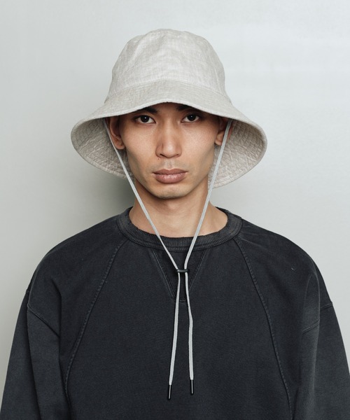 bal(バル)の「LONG BILL BUCKET HAT(ハット・メンズ・ブラック/ブラウン/ベージュ・FREE)」の8枚目の写真