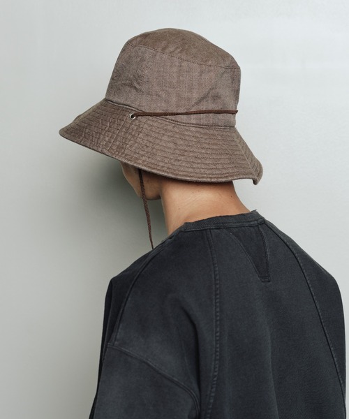 bal(バル)の「LONG BILL BUCKET HAT(ハット・メンズ・ブラック/ブラウン/ベージュ・FREE)」の7枚目の写真