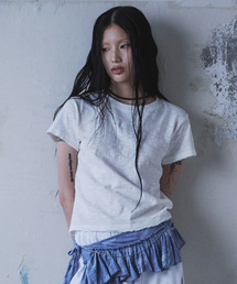 KRUXH（クルクス）の「シグネチャースラブTシャツクラウドホワイト（Tシャツ/カットソー）」
