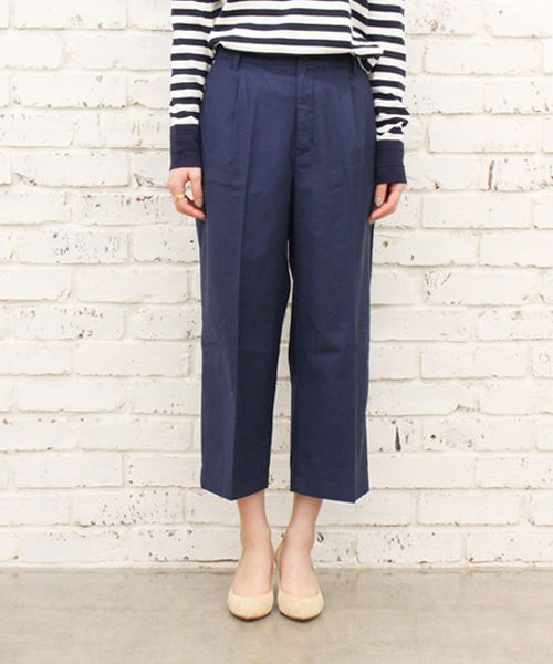 CIAOPANIC（チャオパニック）の「【Ciaopanic】バックサテンワイドパンツ（その他パンツ・レディース・ネイビー/ベージュ/カーキ・SMALL/LARGE/MEDIUM）」の3枚目の写真