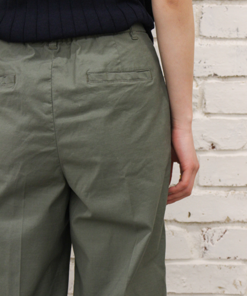 CIAOPANIC（チャオパニック）の「【Ciaopanic】バックサテンワイドパンツ（その他パンツ・レディース・ネイビー/ベージュ/カーキ・SMALL/LARGE/MEDIUM）」の8枚目の写真