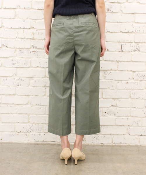 CIAOPANIC（チャオパニック）の「【Ciaopanic】バックサテンワイドパンツ（その他パンツ・レディース・ネイビー/ベージュ/カーキ・SMALL/LARGE/MEDIUM）」の9枚目の写真