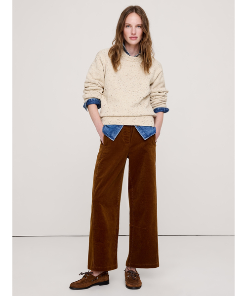 Banana Republic(バナナリパブリック)の「ミッドライズ リラックス コーデュロイ ペインター プルオン パンツ(その他パンツ・レディース・ネイビー/オリーブ/オフホワイト/キャメル・XS/S/M/L)」の17枚目の写真