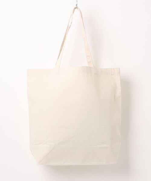 Ol' Basics(オールベーシックス)の「Ol' Basics(オール・ベーシックス) トートバッグ キャンバス リボンイラスト ロゴ プリント 鞄 BAG アメカジ メンズ レディース ユニセックス Lサイズ(トートバッグ・レディース・ベージュ系1・FREE)」の3枚目の写真