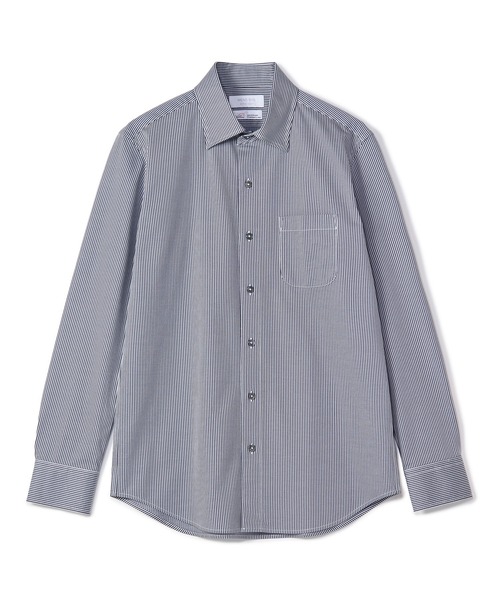 MEN'S BIGI(メンズビギ)の「J-CAMICIE ハイゲージジャージドレスシャツ(Albini×RENU)<ストレッチ>(シャツ/ブラウス・メンズ・ホワイト/ネイビー/ブラック系その他/ダークネイビー・01/02/03/04)」の21枚目の写真