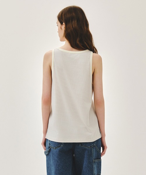 MARITHE + FRANCOIS GIRBAUD(マリテフランソワジルボー)の「SHADOW CLASSIC LOGO SLEEVELESS(Tシャツ/カットソー・レディース・アイボリー/チャコール・SMALL/MEDIUM/LARGE)」の17枚目の写真