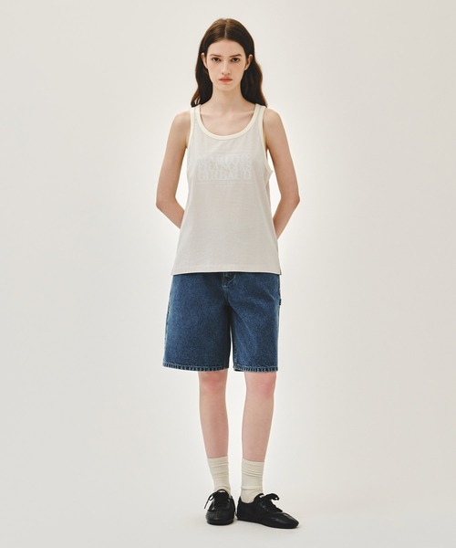 MARITHE + FRANCOIS GIRBAUD(マリテフランソワジルボー)の「SHADOW CLASSIC LOGO SLEEVELESS(Tシャツ/カットソー・レディース・アイボリー/チャコール・SMALL/MEDIUM/LARGE)」の18枚目の写真