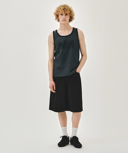 MARITHE + FRANCOIS GIRBAUD(マリテフランソワジルボー)の「SHADOW CLASSIC LOGO SLEEVELESS(Tシャツ/カットソー・レディース・アイボリー/チャコール・SMALL/MEDIUM/LARGE)」の4枚目の写真